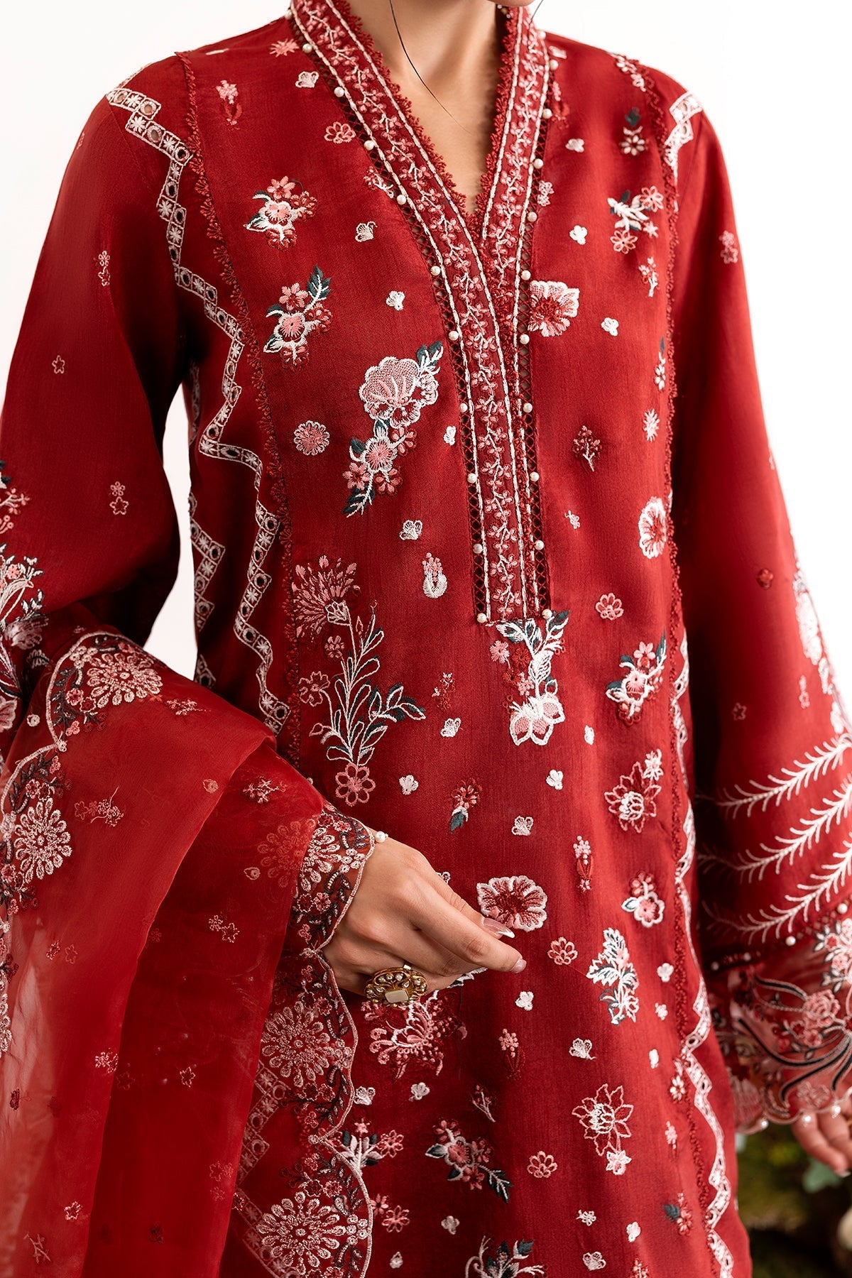 Enzo I Tu Es Aime I Rouille - Pakistani Designer Dress - by Enzo - Type : Ladies Clothes - 100% Original at Saira Sultan