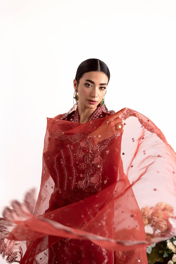 Enzo I Tu Es Aime I Rouille - Pakistani Designer Dress - by Enzo - Type : Ladies Clothes - 100% Original at Saira Sultan