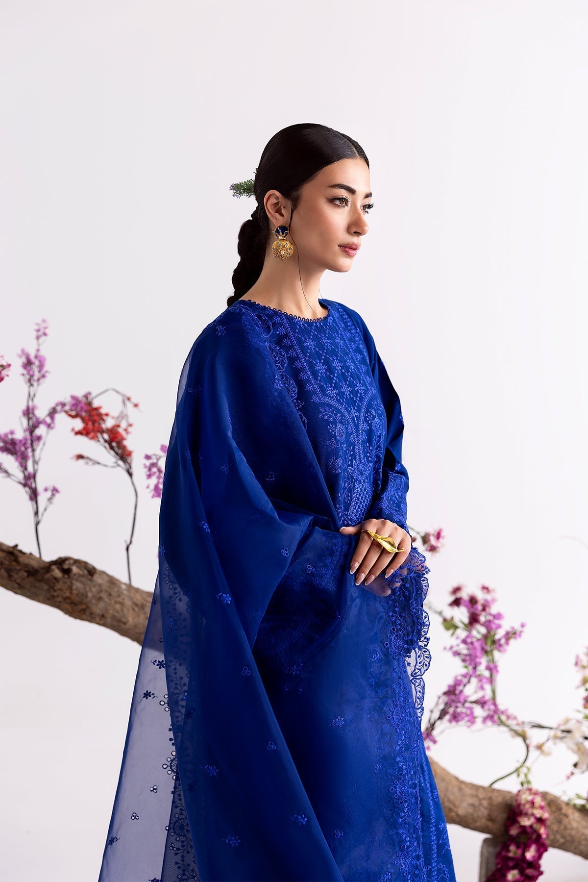 Enzo I Tu Es Aime I Bleue - Pakistani Designer Dress - by Enzo - Type : Ladies Clothes - 100% Original at Saira Sultan