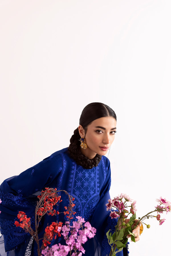 Enzo I Tu Es Aime I Bleue - Pakistani Designer Dress - by Enzo - Type : Ladies Clothes - 100% Original at Saira Sultan