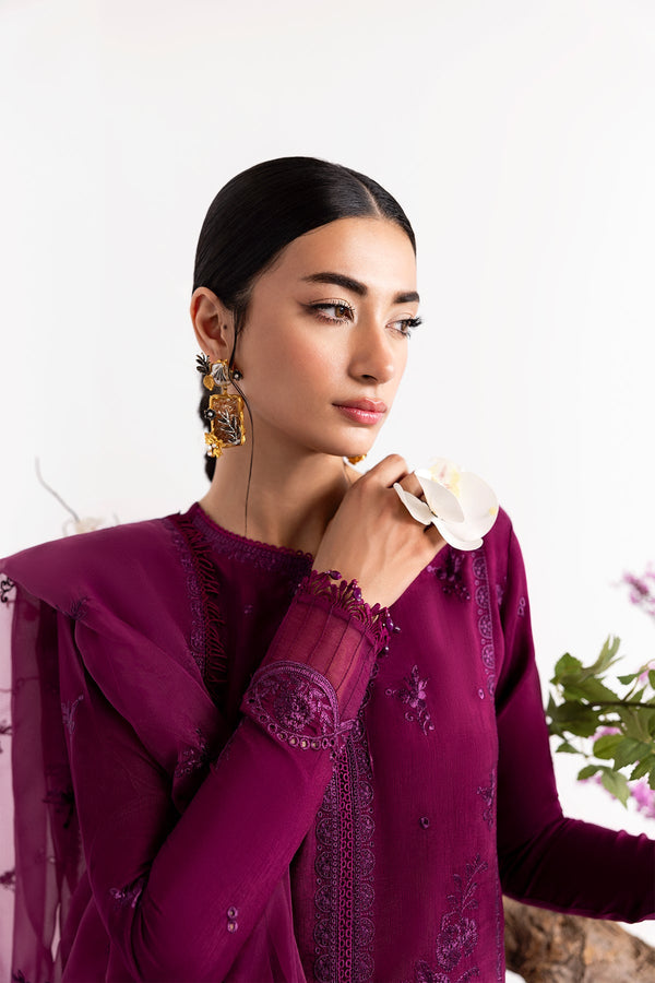 Enzo I Tu Es Aime I Prune - Pakistani Designer Dress - by Enzo - Type : Ladies Clothes - 100% Original at Saira Sultan