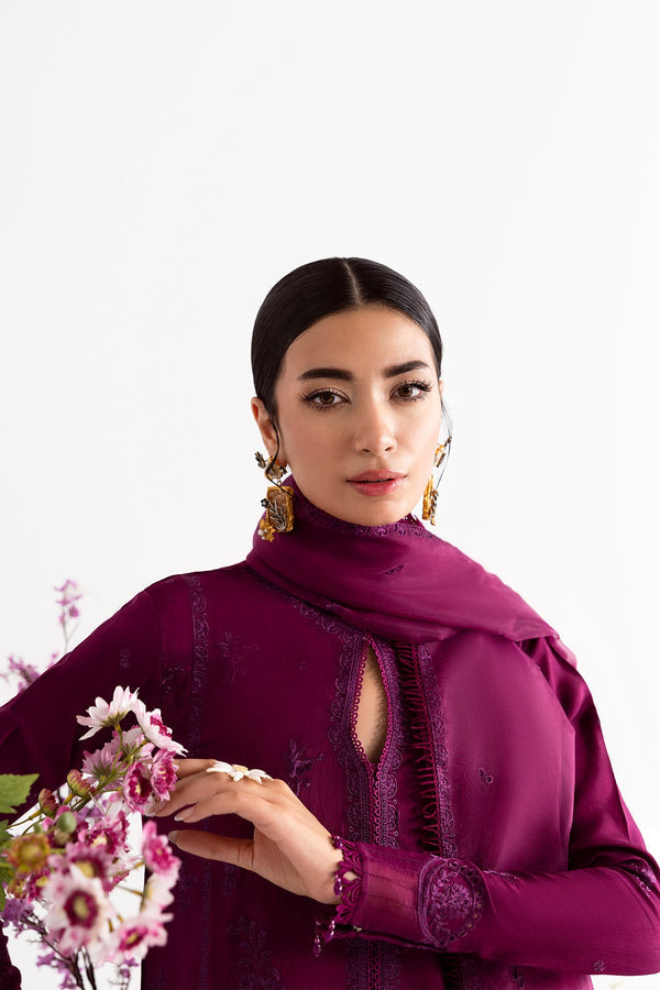 Enzo I Tu Es Aime I Prune - Pakistani Designer Dress - by Enzo - Type : Ladies Clothes - 100% Original at Saira Sultan
