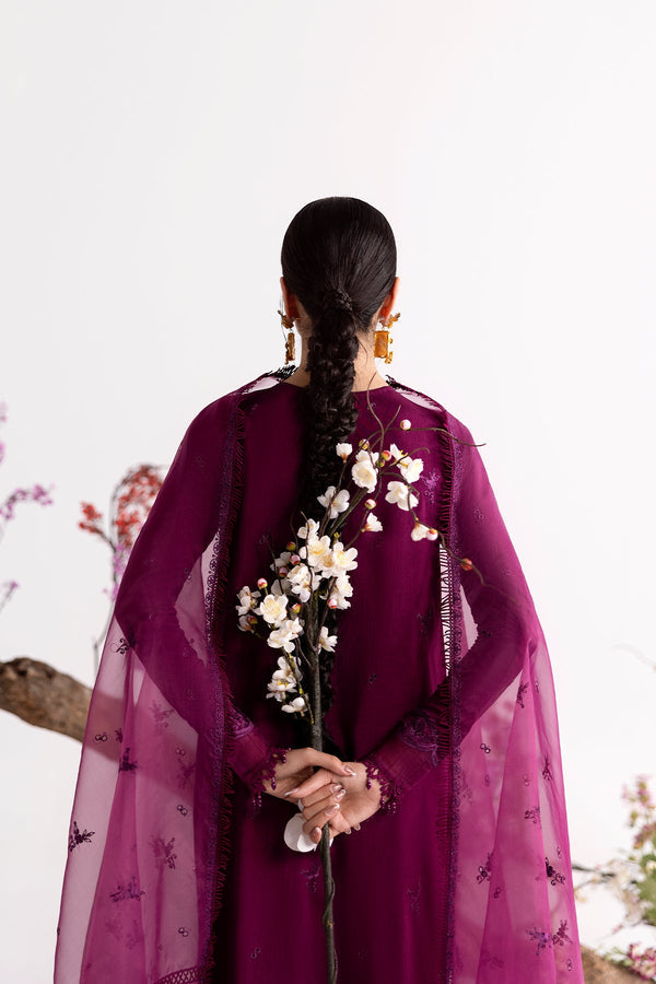 Enzo I Tu Es Aime I Prune - Pakistani Designer Dress - by Enzo - Type : Ladies Clothes - 100% Original at Saira Sultan