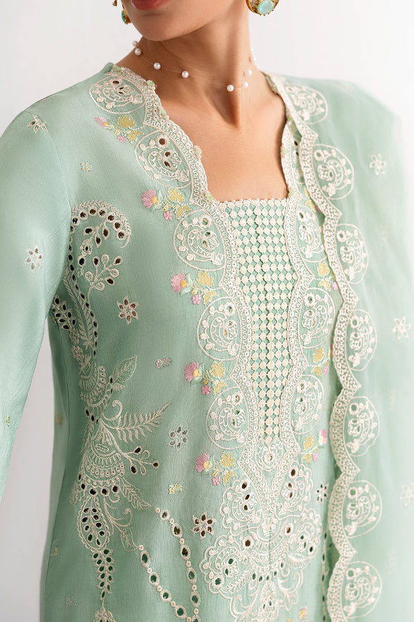 Enzo I Tu Es Aime I Menthe - Pakistani Designer Dress - by Enzo - Type : Ladies Clothes - 100% Original at Saira Sultan