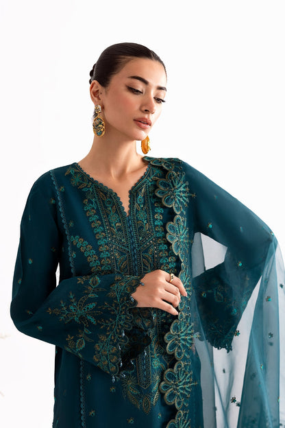 Enzo I Tu Es Aime I Sarcelle - Pakistani Designer Dress - by Enzo - Type : Ladies Clothes - 100% Original at Saira Sultan