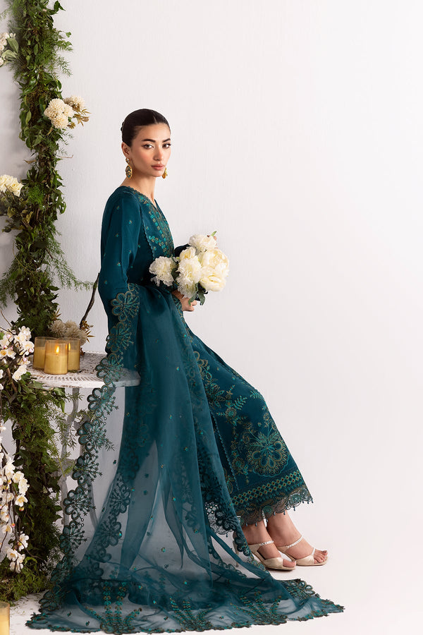 Enzo I Tu Es Aime I Sarcelle - Pakistani Designer Dress - by Enzo - Type : Ladies Clothes - 100% Original at Saira Sultan