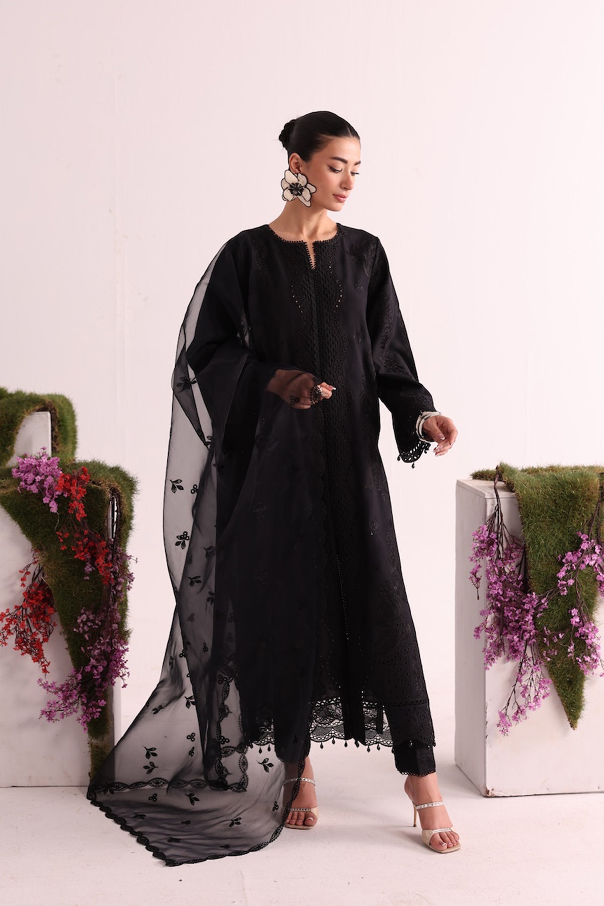 Enzo I Tu Es Aime INoir - Pakistani Designer Dress - by Enzo - Type :  - 100% Original at Saira Sultan