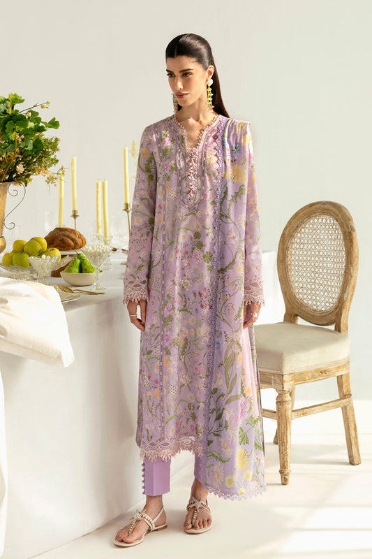 Qalamkar | Q Prints 2025 | PQ-04 NAMI S Lilac Lawn