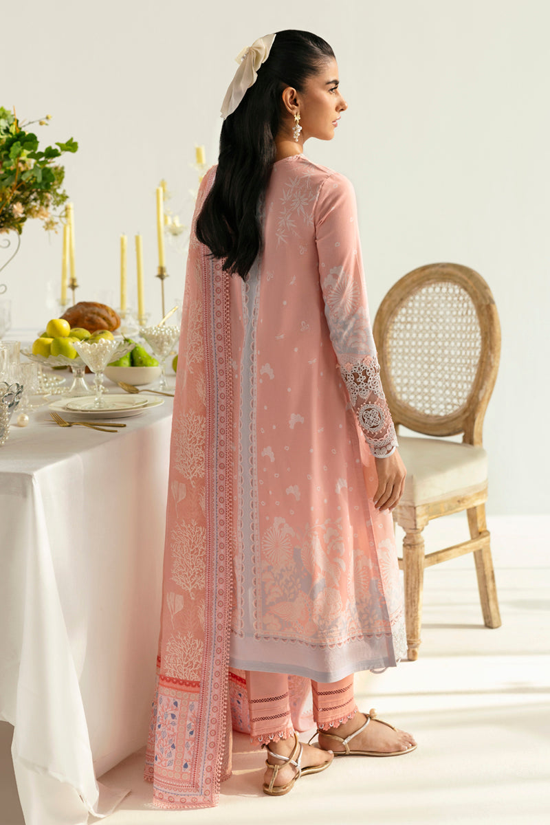 Qalamkar | Q Prints 2025 | PQ-02 AROHA S Pastel Pink Lawn