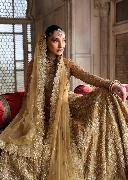 Akbar Aslam | Rajkumari Bridals | Gulnaz Custom Size Beige Net