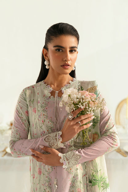 Qalamkar | Q Prints 2025 | PQ-07 LIRA M Tea Green Lawn