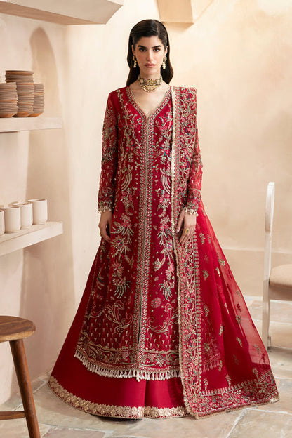 Emaan Adeel | Clay Couture | CARMINE XS Crimson Organza
