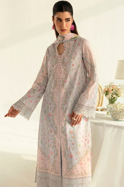 Qalamkar | Q Prints 2025 | PQ-07 JANE XL Pastel Pink Lawn