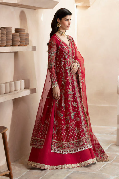 Emaan Adeel | Clay Couture | CARMINE XL Crimson Organza
