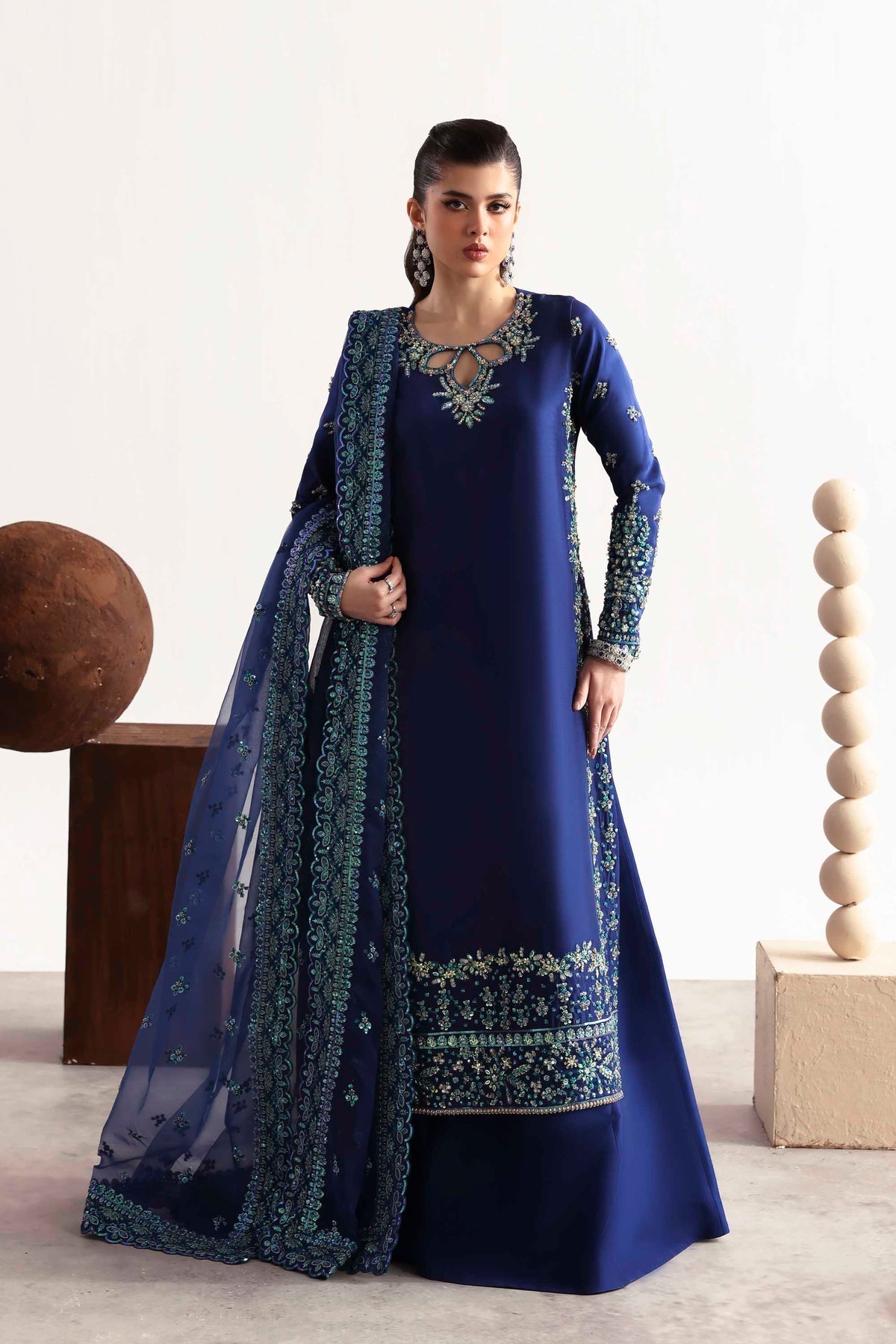 Akbar Aslam | Luxury Formals 25 | Sapphire by Akbar Aslam - Designer Dress  - Type : Ladies Clothes - Available at Saira Sultan - 100% Original 