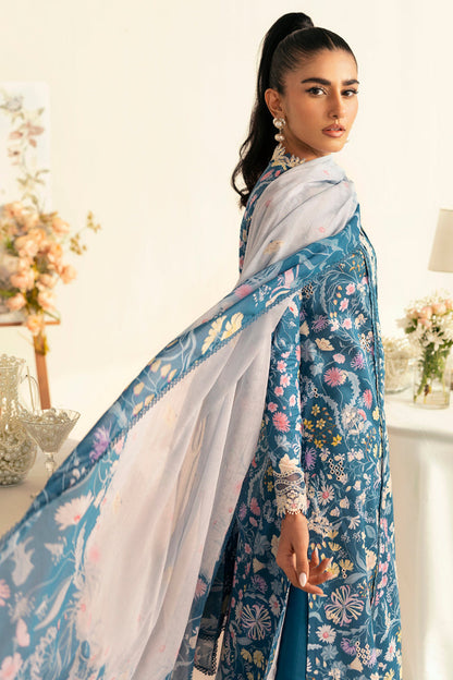 Qalamkar | Q Prints 2025 | PQ-04 RHEA XL Teal Lawn