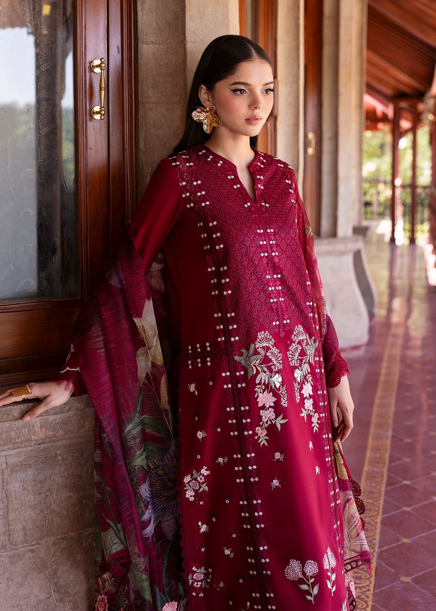 Saira Shakira | Bloom Lawn 25 | HANGING GARDENS 2-A M Red Lawn