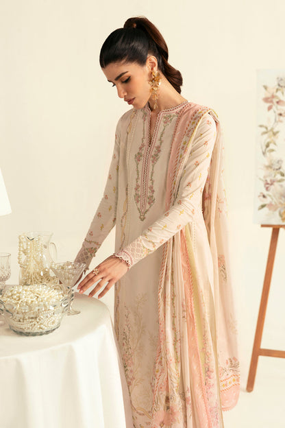Qalamkar | Q Prints 2025 | PQ-01 NENA L Off White Lawn