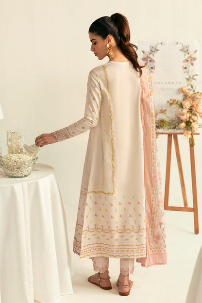 Qalamkar | Q Prints 2025 | PQ-01 NENA S Off White Lawn
