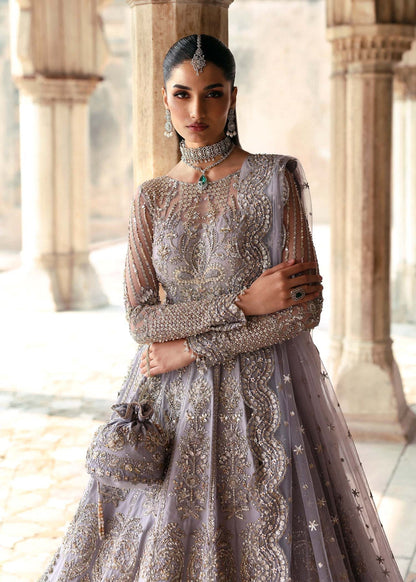 Akbar Aslam | Rajkumari Bridals | Raniyat Custom Size Light Lavender Net