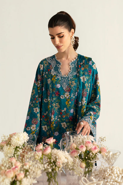 Qalamkar | Q Prints 2025 | PQ-10 FAHA L Teal Lawn