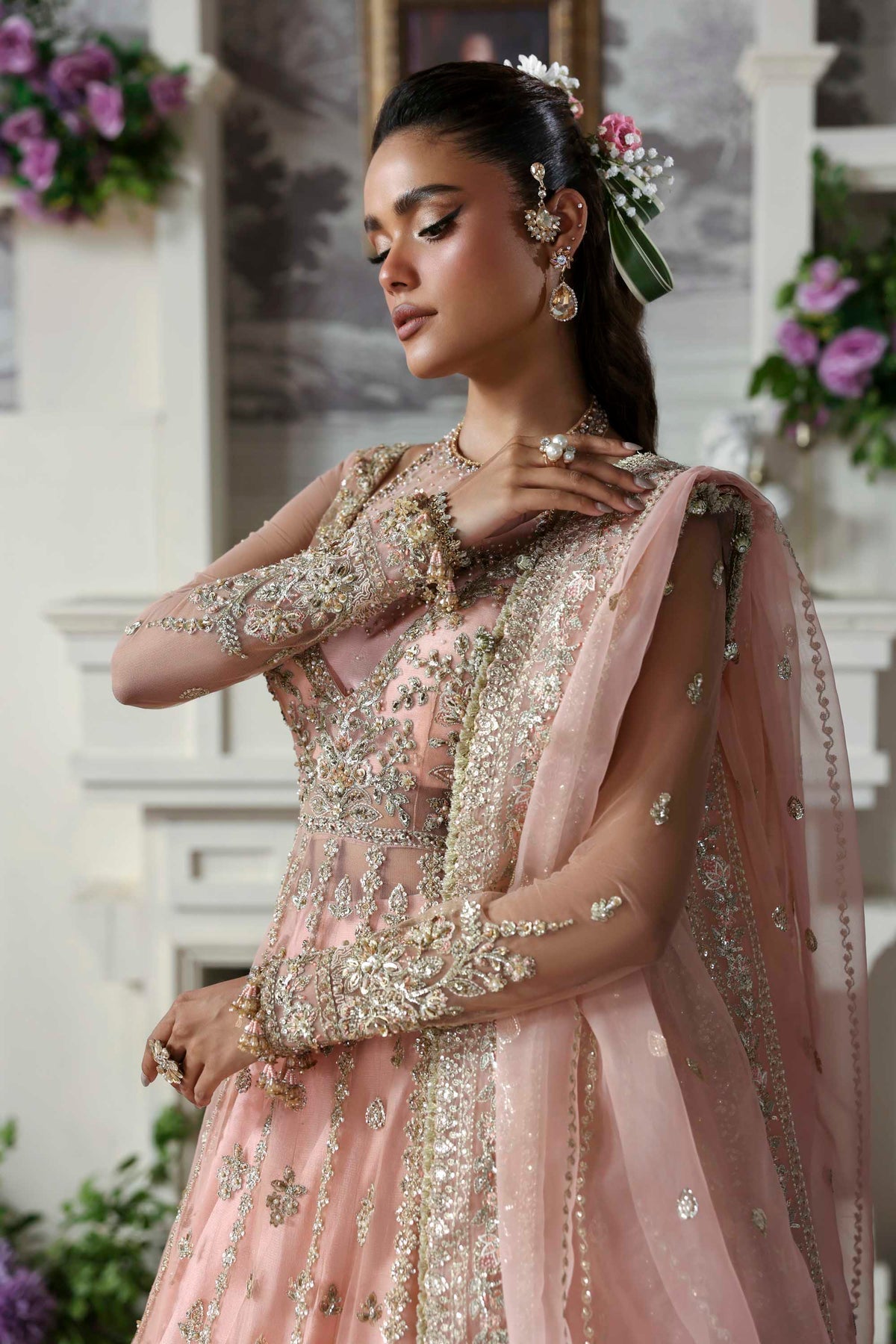 Akbar Aslam | Deewani Wedding Formals | Sanoura - Pakistani Designer Dress - by Akbar Aslam - Type : Ladies Clothes - 100% Original at Saira Sultan