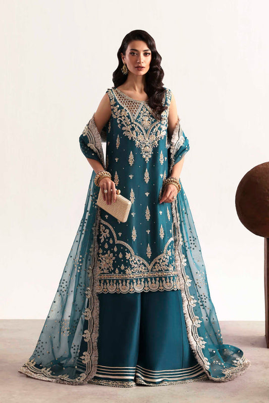 Akbar Aslam | Luxury Formals 25 | Teal by Akbar Aslam - Designer Dress  - Type : Ladies Clothes - Available at Saira Sultan - 100% Original 