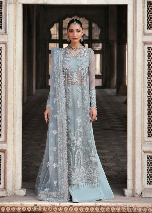 Akbar Aslam | Rajkumari Bridals | Mahrosh XS Ice Blue Organza