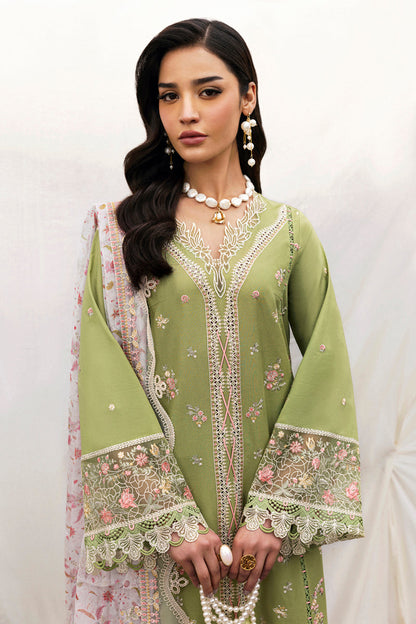 Qalamkar | Qlinekari Lawn | DC-01 Lovisa XL Apple Green Lawn