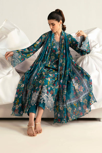 Qalamkar | Q Prints 2025 | PQ-10 FAHA XL Teal Lawn