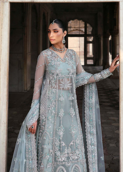 Akbar Aslam | Dastaan Luxury Formals | Mahrosh M Gray Organza