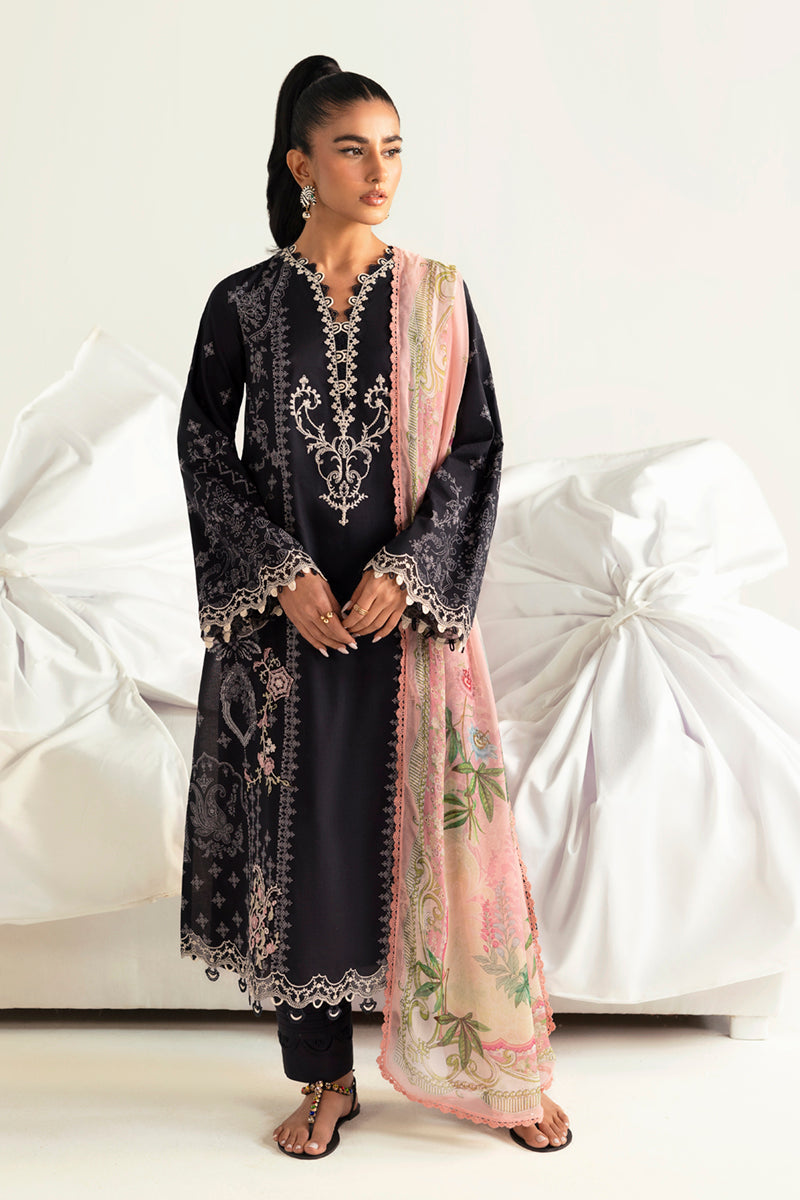 Qalamkar | Q Prints 2025 | PQ-09 NORA XS Black Lawn