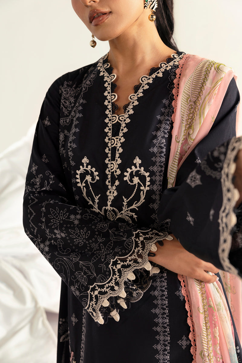 Qalamkar | Q Prints 2025 | PQ-09 NORA M Black Lawn