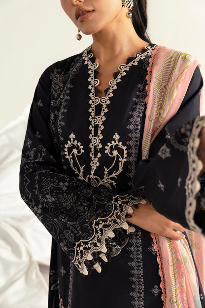 Qalamkar | Q Prints 2025 | PQ-09 NORA M Black Lawn