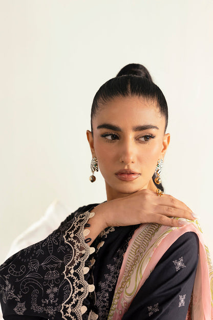 Qalamkar | Q Prints 2025 | PQ-09 NORA L Black Lawn