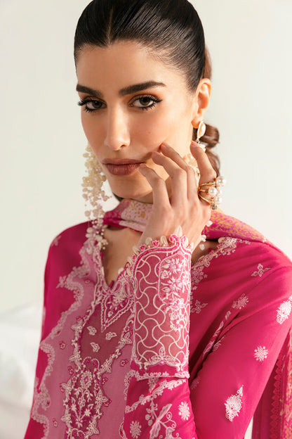 Qalamkar | Q Prints 2025 | PQ-06 VEDA L Hot Pink Lawn