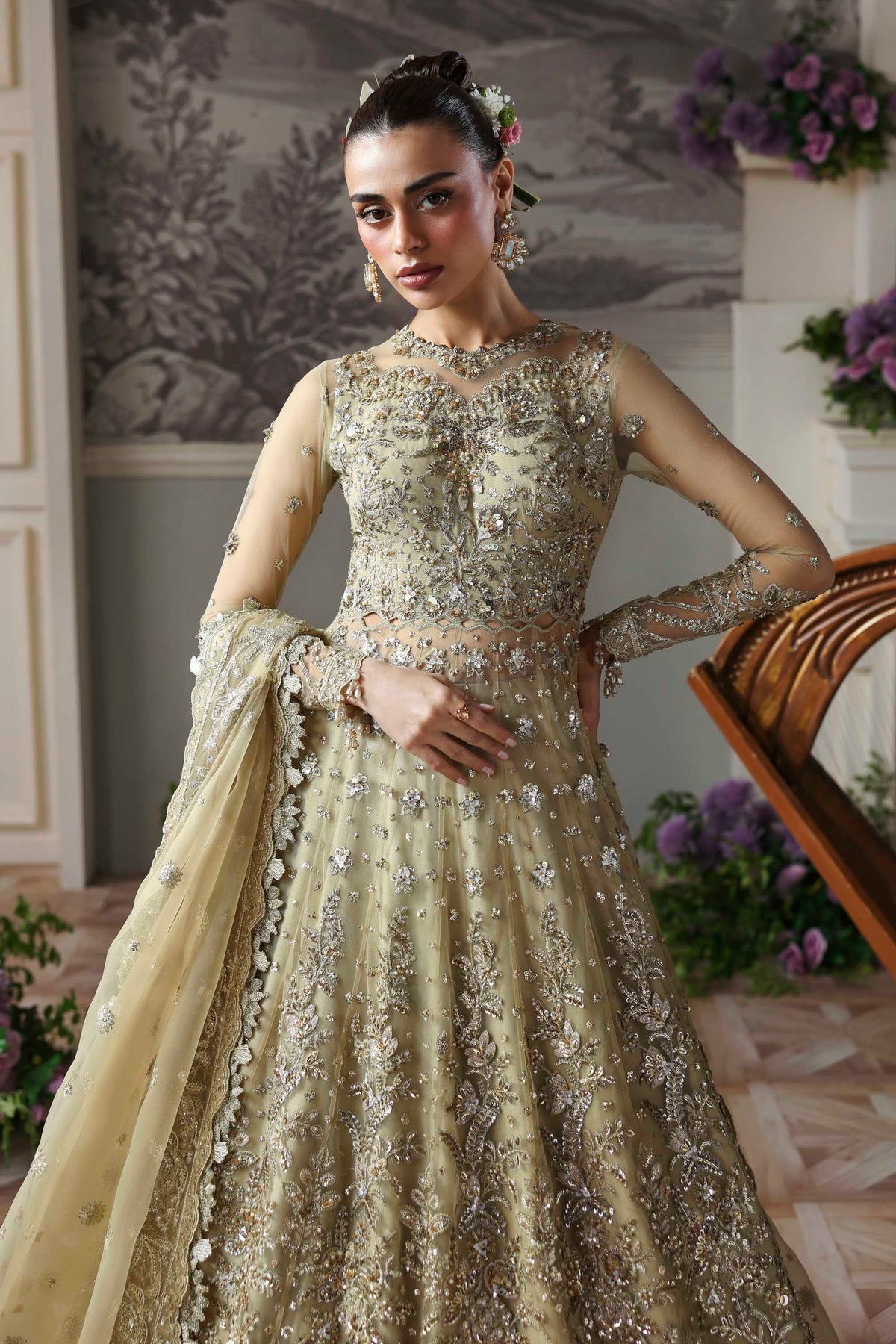 Akbar Aslam | Deewani Wedding Formals | Mintara - Pakistani Designer Dress - by Akbar Aslam - Type : Ladies Clothes - 100% Original at Saira Sultan