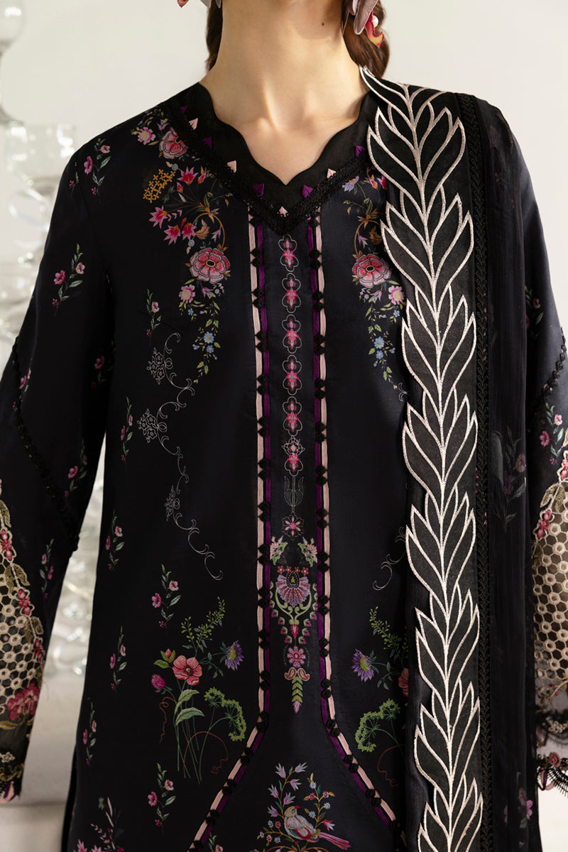 Qalamkar | Q Prints 2025 | PQ-03 RIDA M Black Lawn