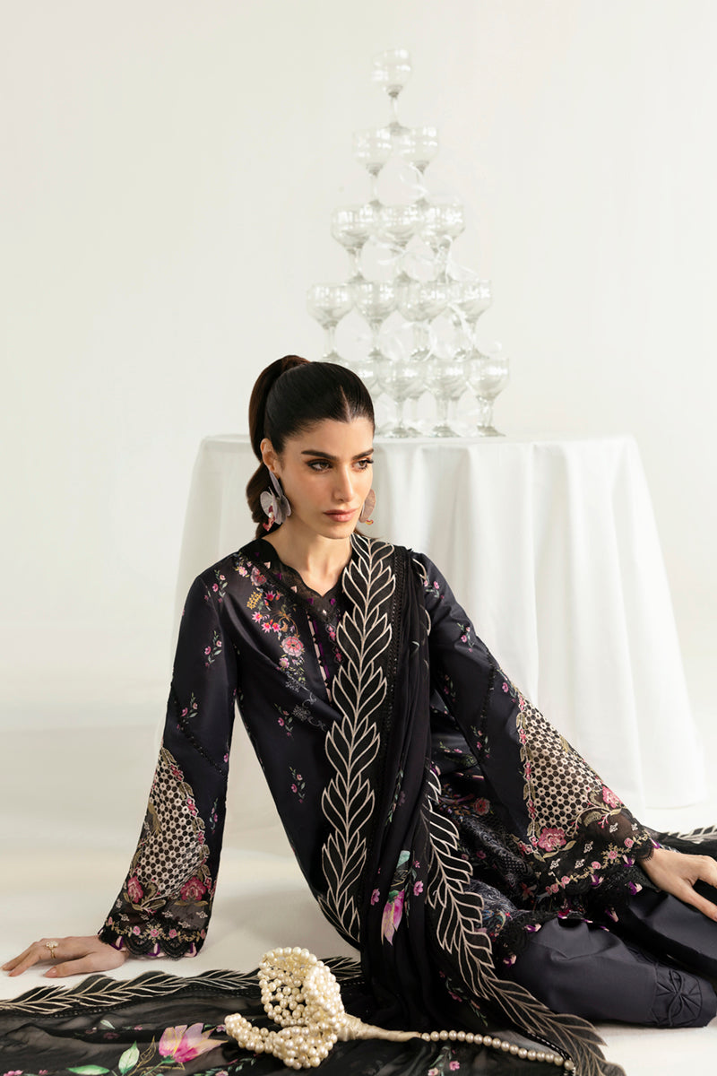 Qalamkar | Q Prints 2025 | PQ-03 RIDA XL Black Lawn