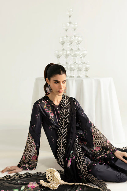 Qalamkar | Q Prints 2025 | PQ-03 RIDA XL Black Lawn