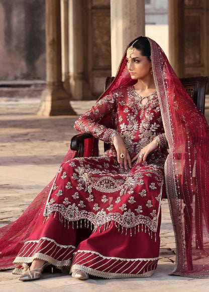 Akbar Aslam | Rajkumari Bridals | Gulrukh M Maroon Organza