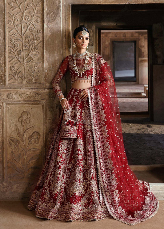 Akbar Aslam | Rajkumari Bridals | Rajbano XS Maroon Net