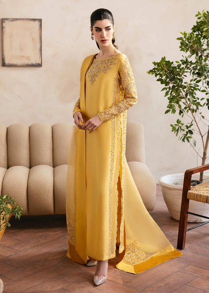Kanwal Malik | Miray Luxury Pret |Saesha M Golden Raw Silk
