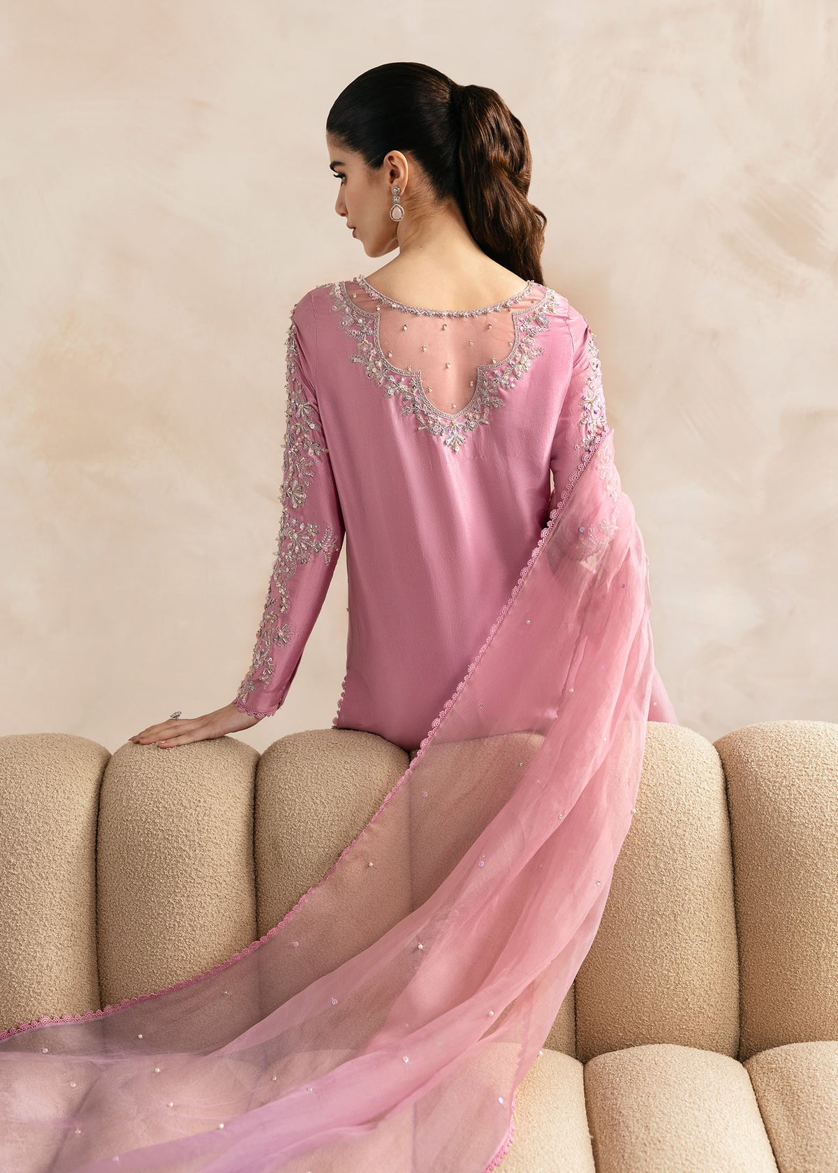 Kanwal Malik | Miray Luxury Pret | Arden M Pink Raw Silk