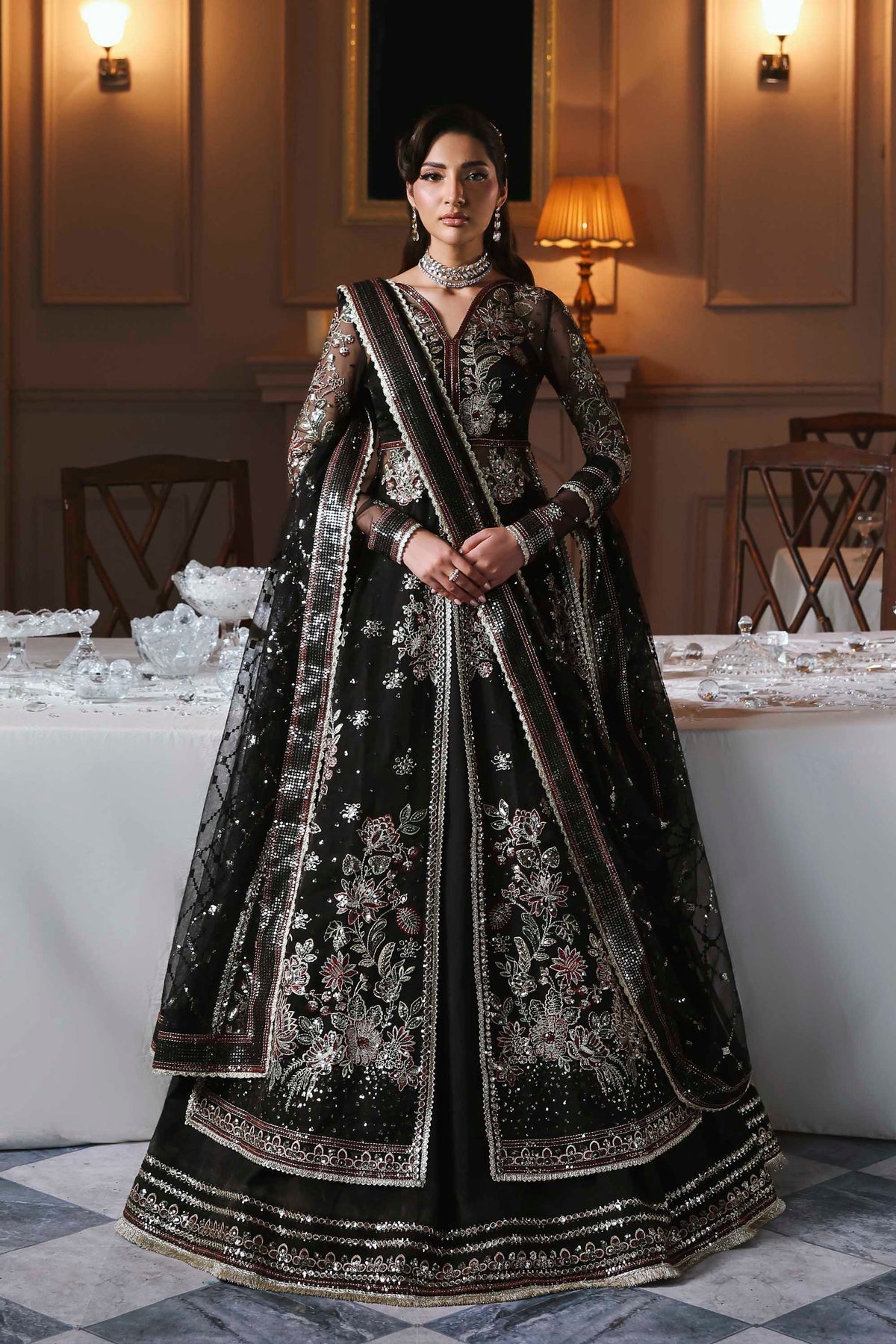 Akbar Aslam | Deewani Wedding Formals | Zarafreen - Pakistani Designer Dress - by Akbar Aslam - Type : Ladies Clothes - 100% Original at Saira Sultan