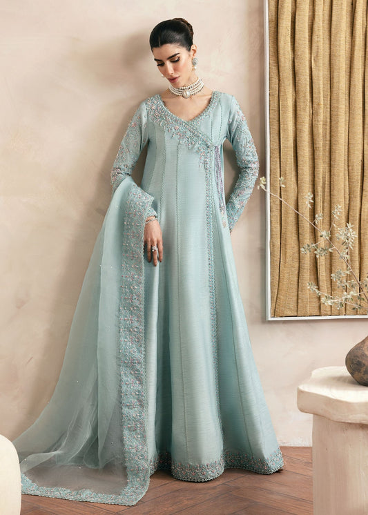 Kanwal Malik | Miray Luxury Pret | Daisy XS Sky Blue Raw Silk