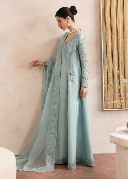 Kanwal Malik | Miray Luxury Pret | Daisy S Sky Blue Raw Silk