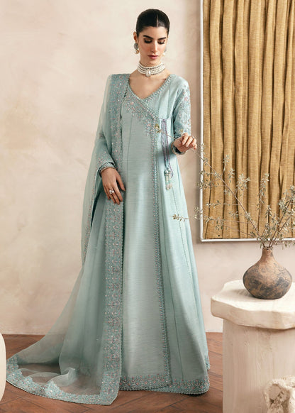 Kanwal Malik | Miray Luxury Pret | Daisy L Sky Blue Raw Silk