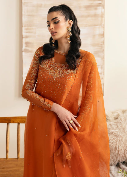 Kanwal Malik | Miray Luxury Pret | Celina S Copper Raw Silk