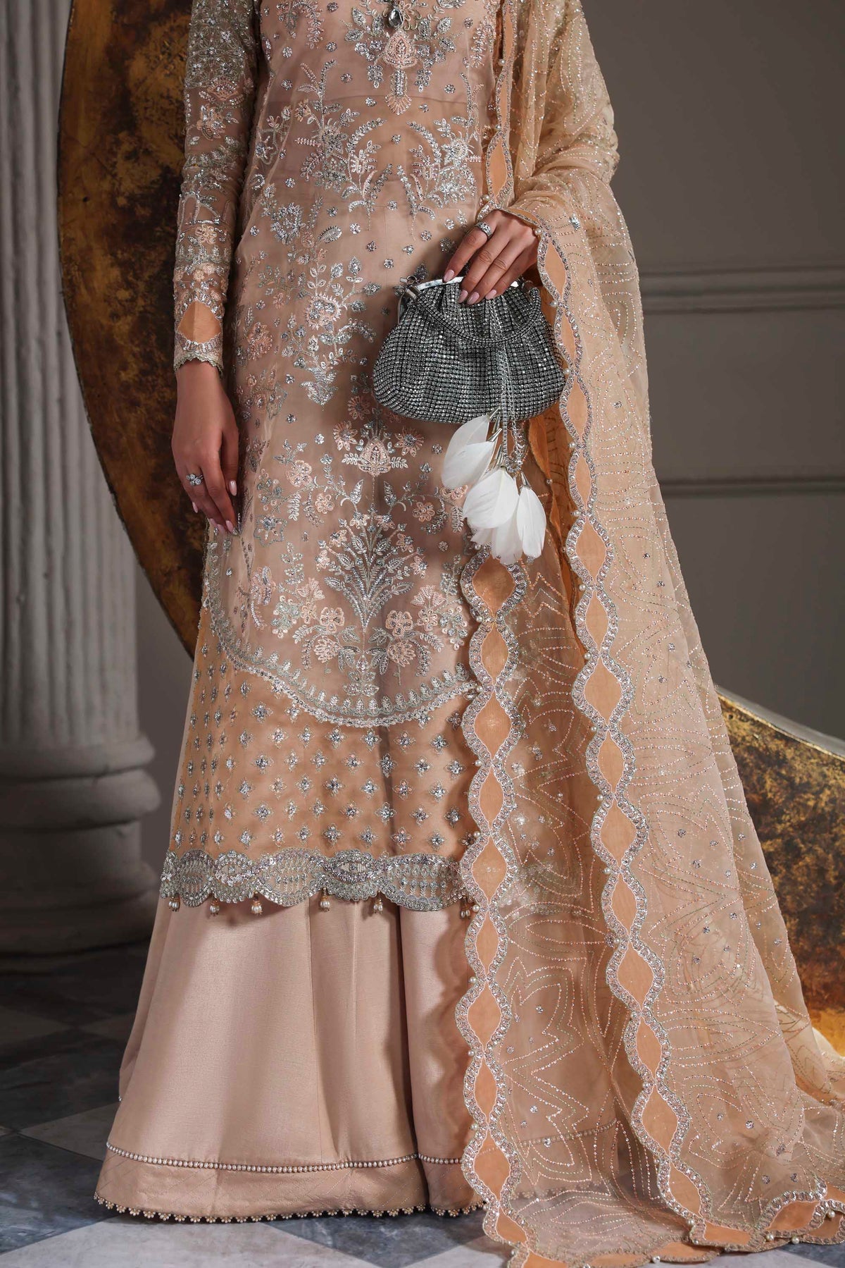 Akbar Aslam | Deewani Wedding Formals | Aabroza - Pakistani Designer Dress - by Akbar Aslam - Type : Ladies Clothes - 100% Original at Saira Sultan